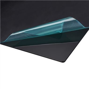 Foglio acrilico nero colato