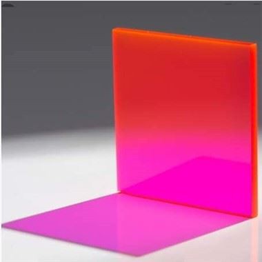 Fogli di plexiglas fluorescenti